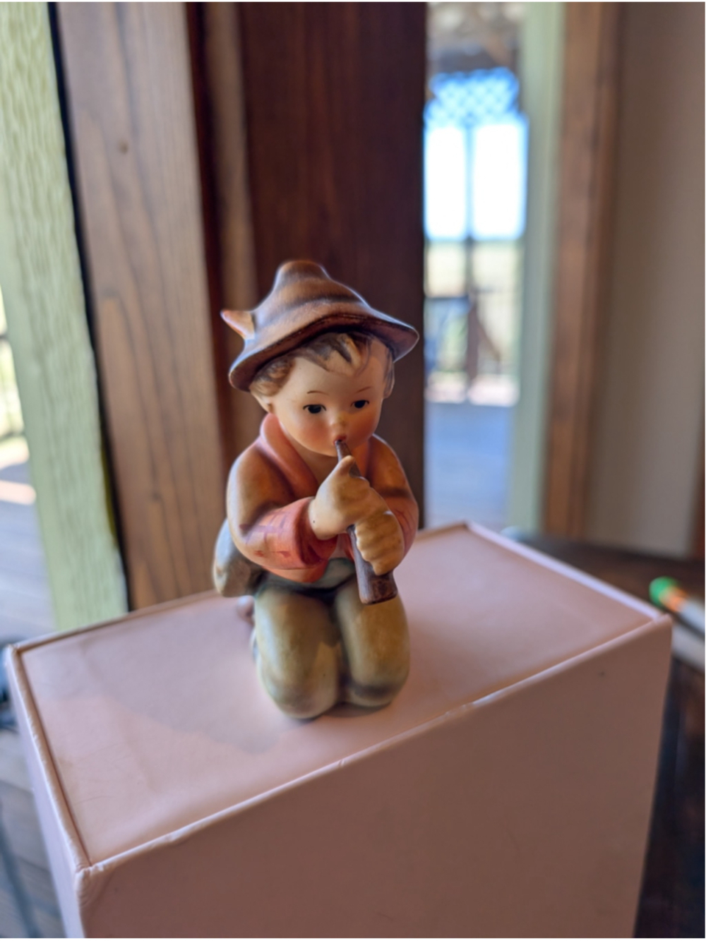 Antique Hummel W. Goebel Boy Playing Flute "Little Tooter"
